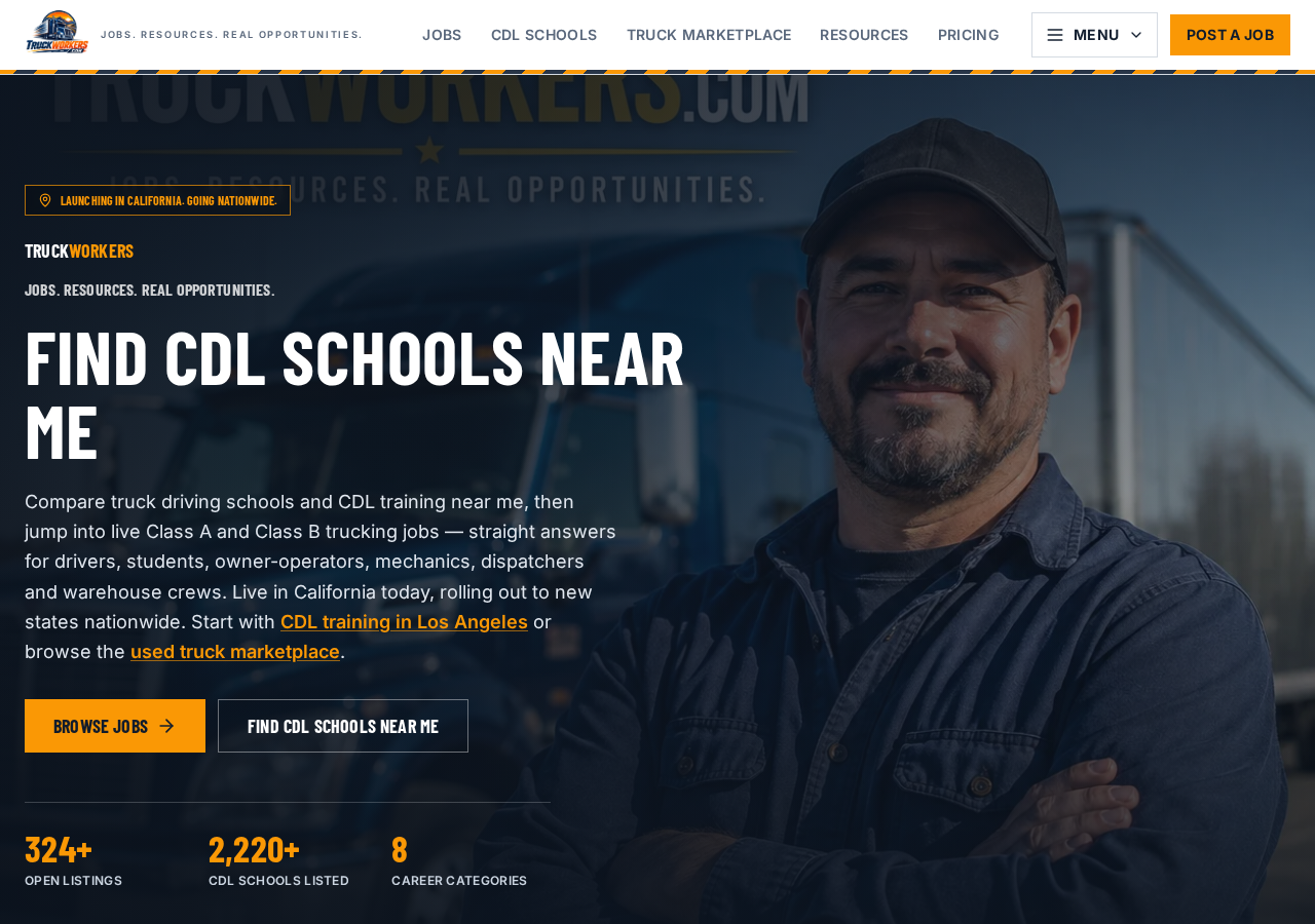 TruckWorkers.com | CDL Schools National Directory And Job Board live website preview