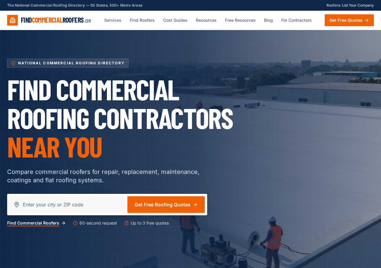 FindCommercialRoofers.com | National Directory live website preview